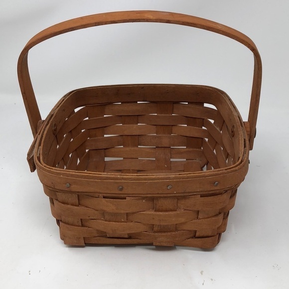 VINTAGE 1989 Longaberger Rich Brown Berry Basket - Picture 1 of 10